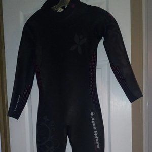 Aqua Sphere Powered Pursuit Iron Girl Women Full Triathlon wetsuit Large